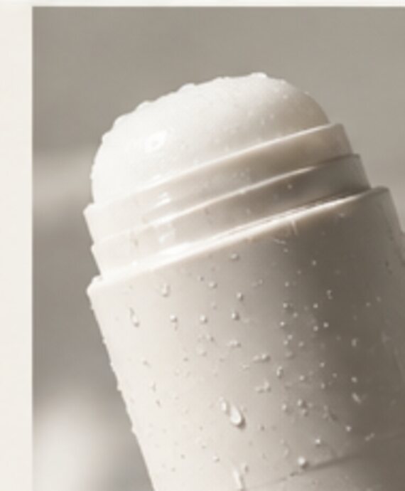 Minimal personal care roll-on packaging detail